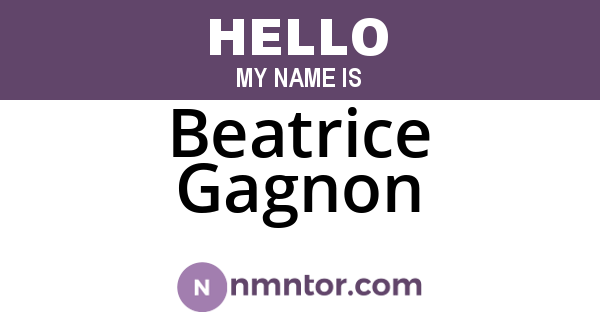 Beatrice Gagnon