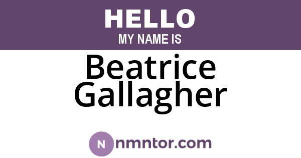 Beatrice Gallagher