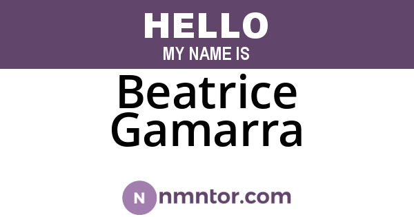 Beatrice Gamarra
