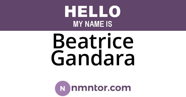 Beatrice Gandara