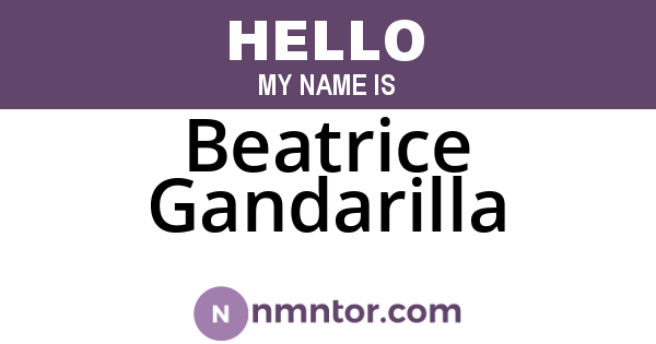 Beatrice Gandarilla