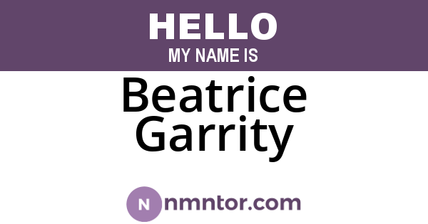 Beatrice Garrity