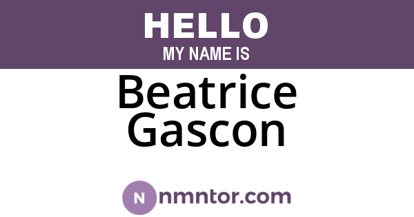 Beatrice Gascon