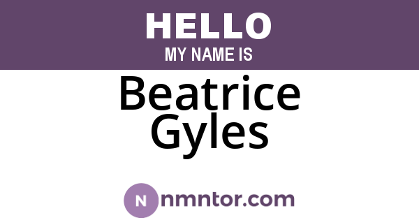Beatrice Gyles
