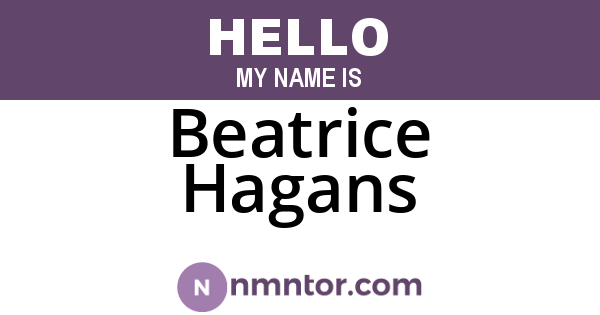 Beatrice Hagans