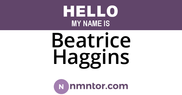 Beatrice Haggins