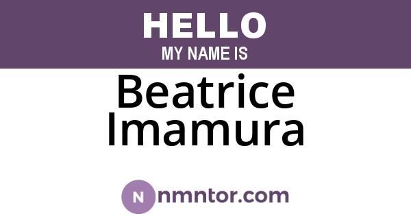 Beatrice Imamura