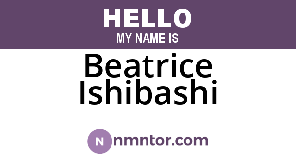 Beatrice Ishibashi