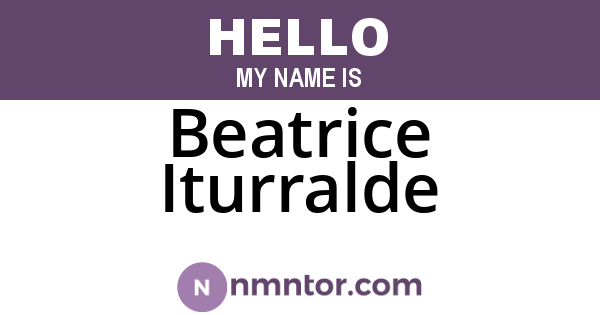 Beatrice Iturralde