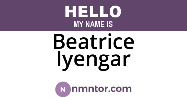 Beatrice Iyengar