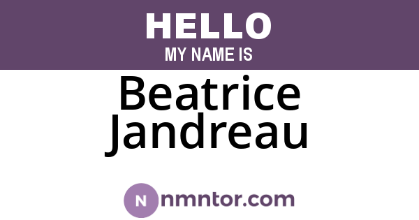 Beatrice Jandreau