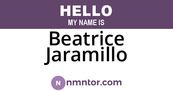 Beatrice Jaramillo