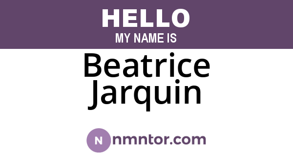 Beatrice Jarquin