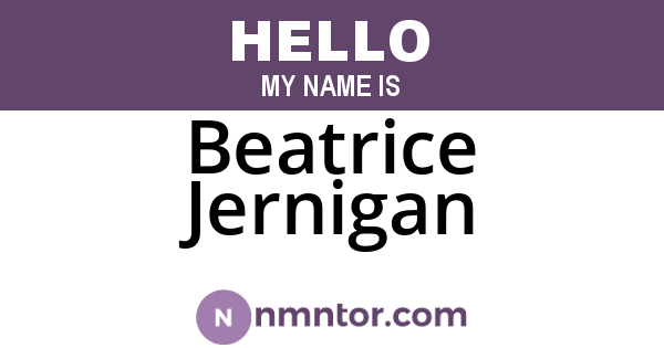 Beatrice Jernigan
