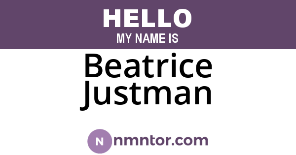 Beatrice Justman