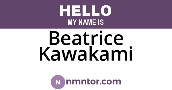 Beatrice Kawakami