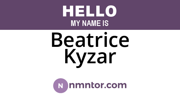 Beatrice Kyzar