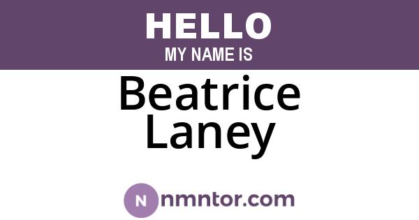 Beatrice Laney