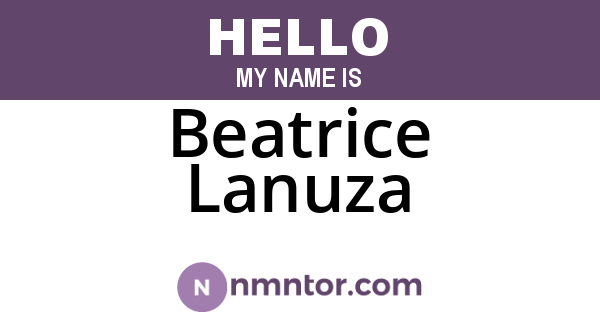 Beatrice Lanuza