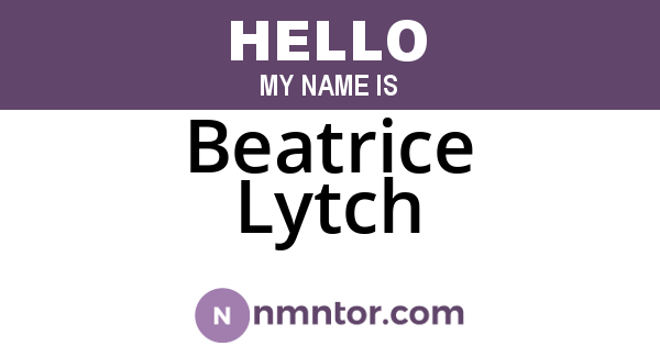 Beatrice Lytch