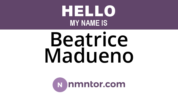 Beatrice Madueno