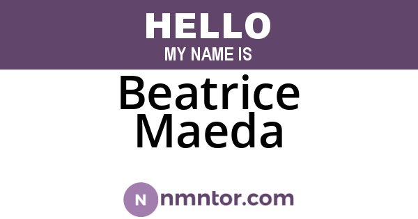 Beatrice Maeda