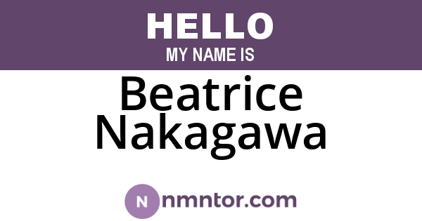 Beatrice Nakagawa