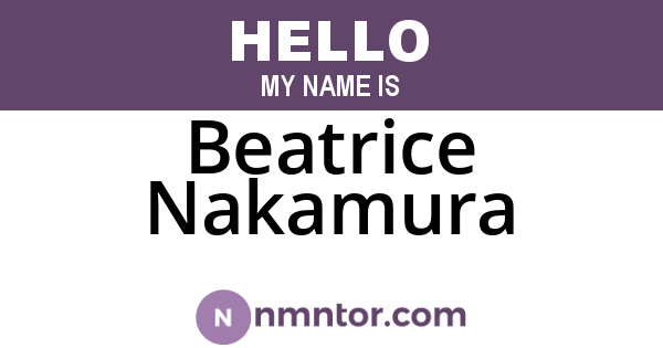 Beatrice Nakamura