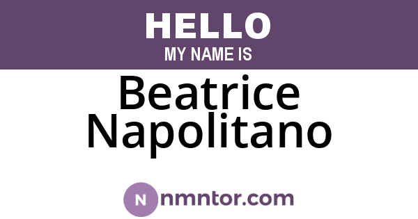 Beatrice Napolitano