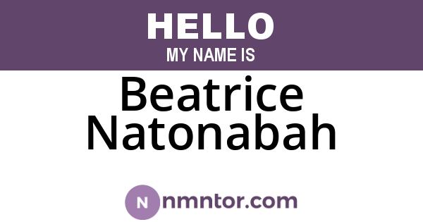 Beatrice Natonabah