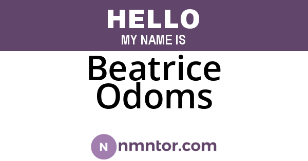 Beatrice Odoms
