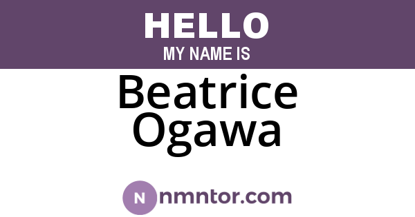Beatrice Ogawa