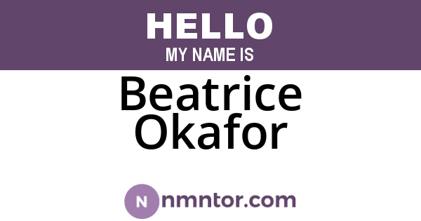 Beatrice Okafor