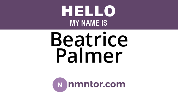 Beatrice Palmer