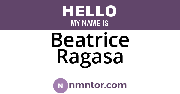 Beatrice Ragasa