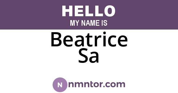 Beatrice Sa