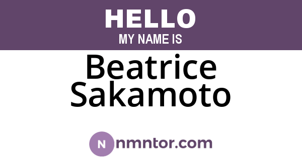 Beatrice Sakamoto