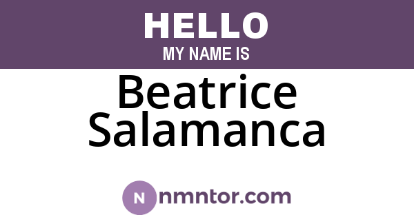Beatrice Salamanca