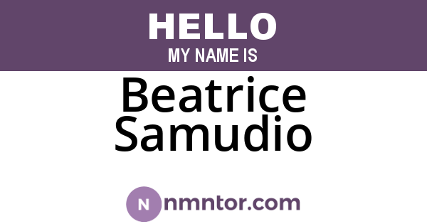 Beatrice Samudio