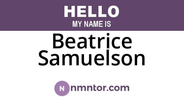 Beatrice Samuelson