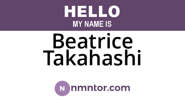 Beatrice Takahashi