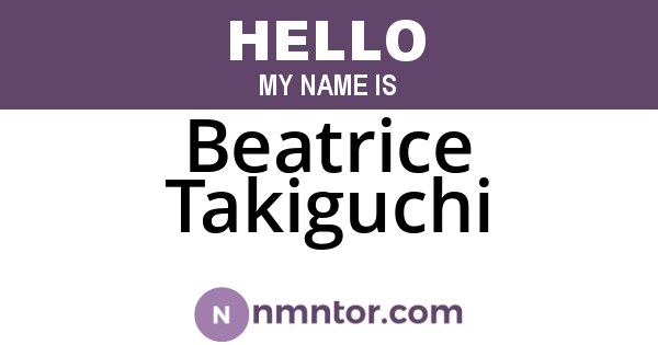 Beatrice Takiguchi