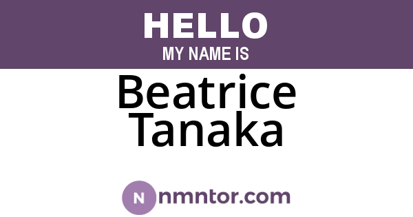 Beatrice Tanaka