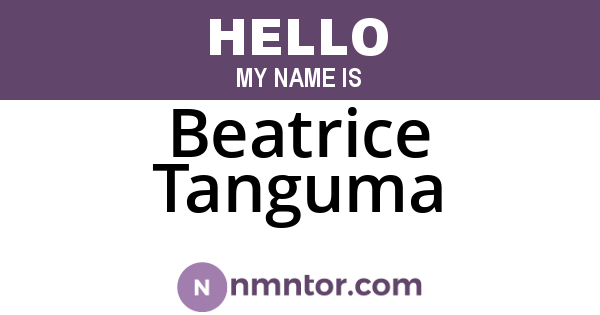 Beatrice Tanguma