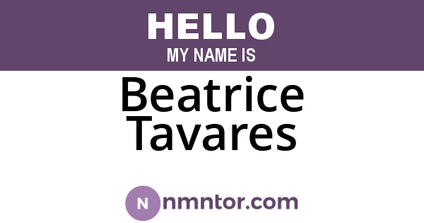 Beatrice Tavares