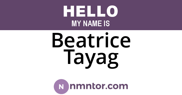 Beatrice Tayag