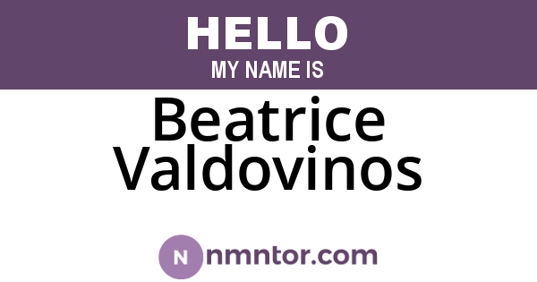 Beatrice Valdovinos