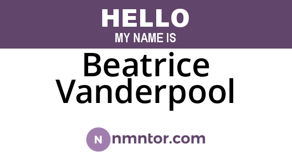 Beatrice Vanderpool