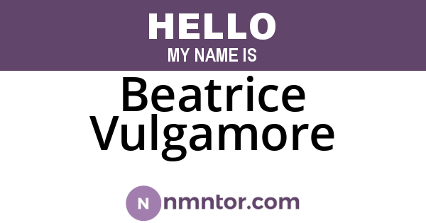 Beatrice Vulgamore
