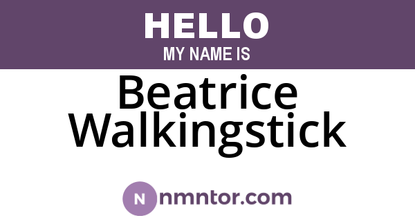 Beatrice Walkingstick